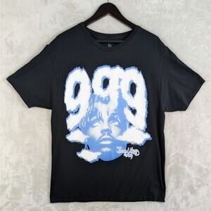Juice World T Shirt Tee Mens Large Black Legends Never Die 999 Rap Streetwear